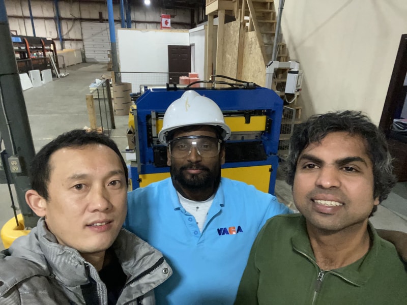 乐虎LEHU冷弯聚氨酯复合板底板机设备 成功交付巴西 助力客户生产升级